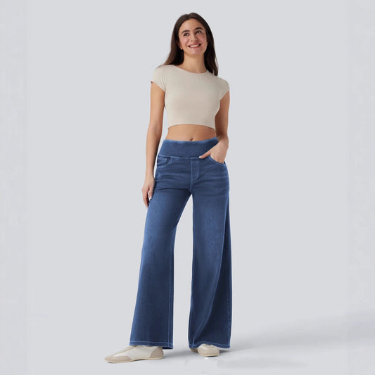Women’s High-Waisted Loose Fit Wide Leg Jeans