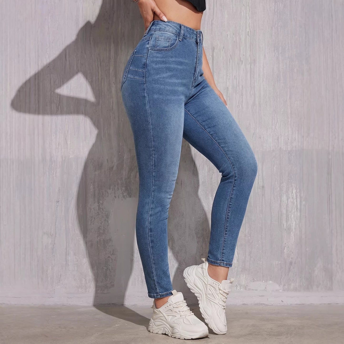 High-Waisted Butt Lifting Skinny Jeans