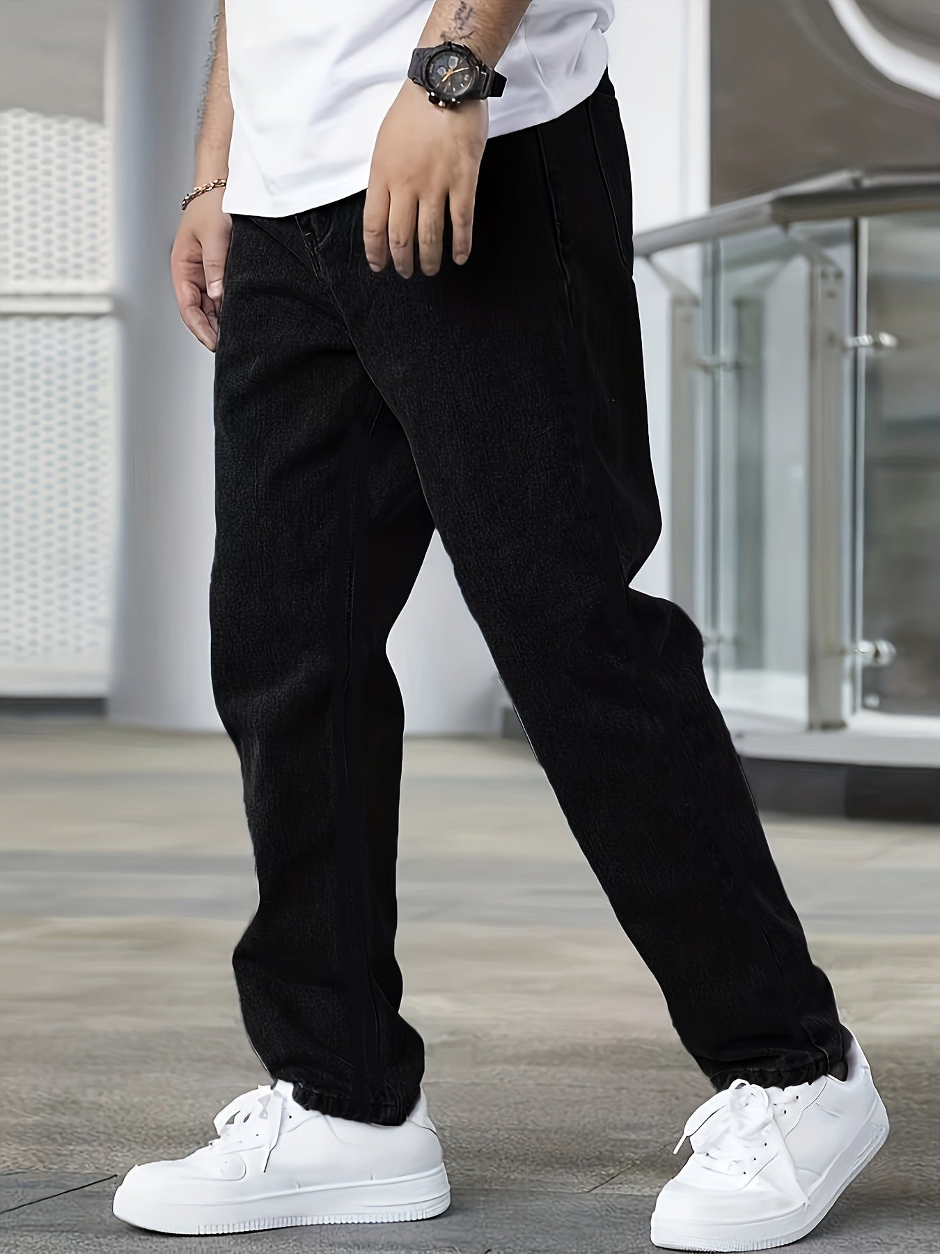 Slim Fit Black Jeans