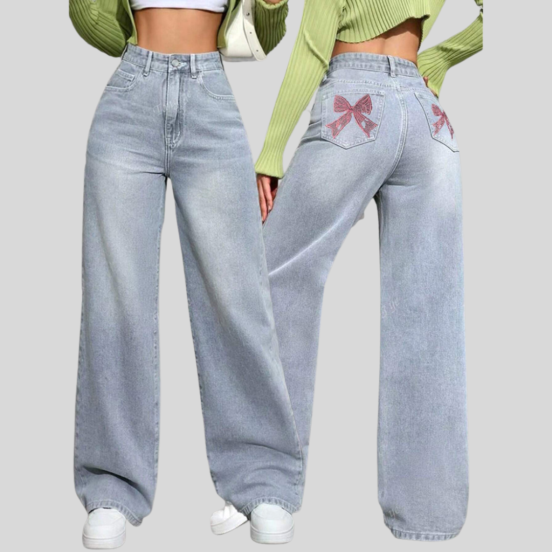 Straight Leg Slimming Wide-Leg Floor-Length Pants