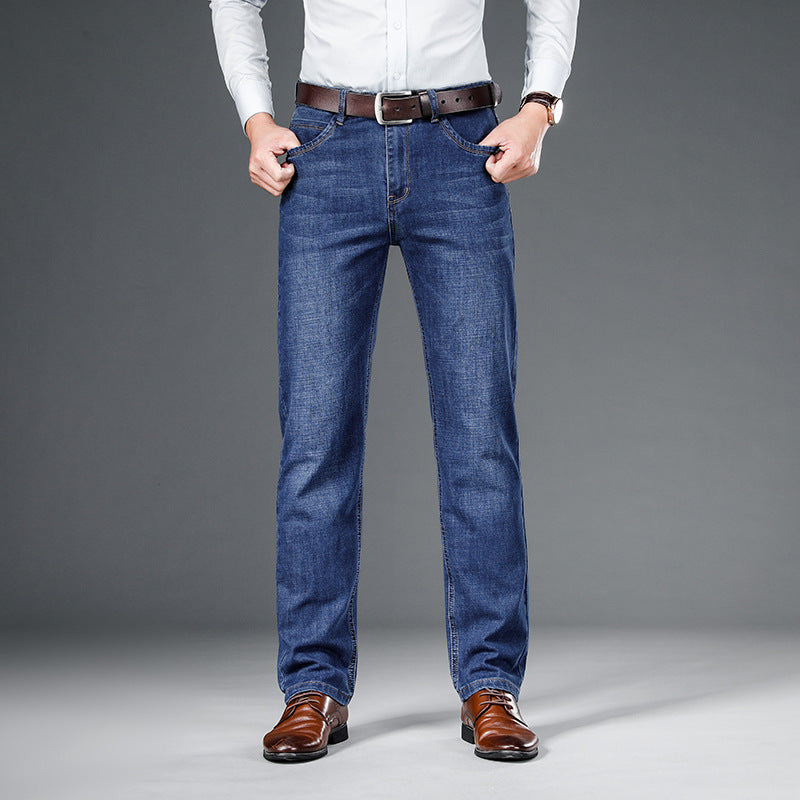 Washed Slim Fit Jeans For Business