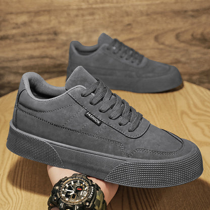 Breathable Thick-Soled Lace-Up Sneakers for Men