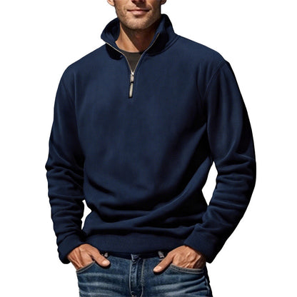 Polar Fleece Stand Collar Pullover