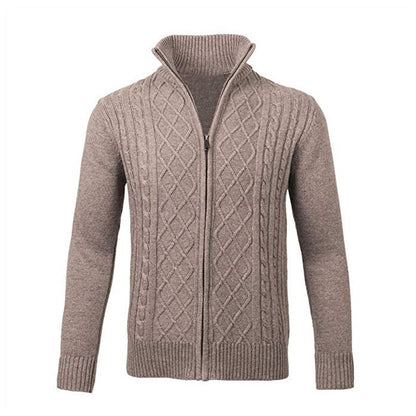 Zip Turtleneck Cardigan Top