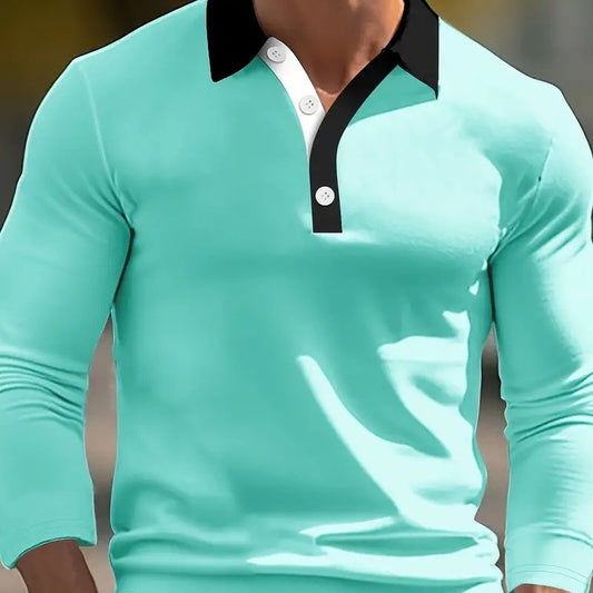 Men’s Retro Button Long Sleeve Shirt