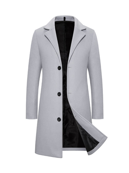 Men’s Slim Mid-Length Trench Coat