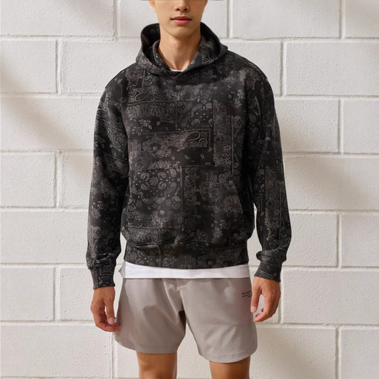 Paisley Print Hoodie
