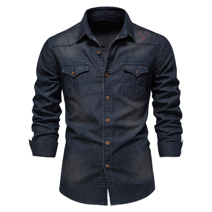 Men’s Slim Fit Denim Shirt