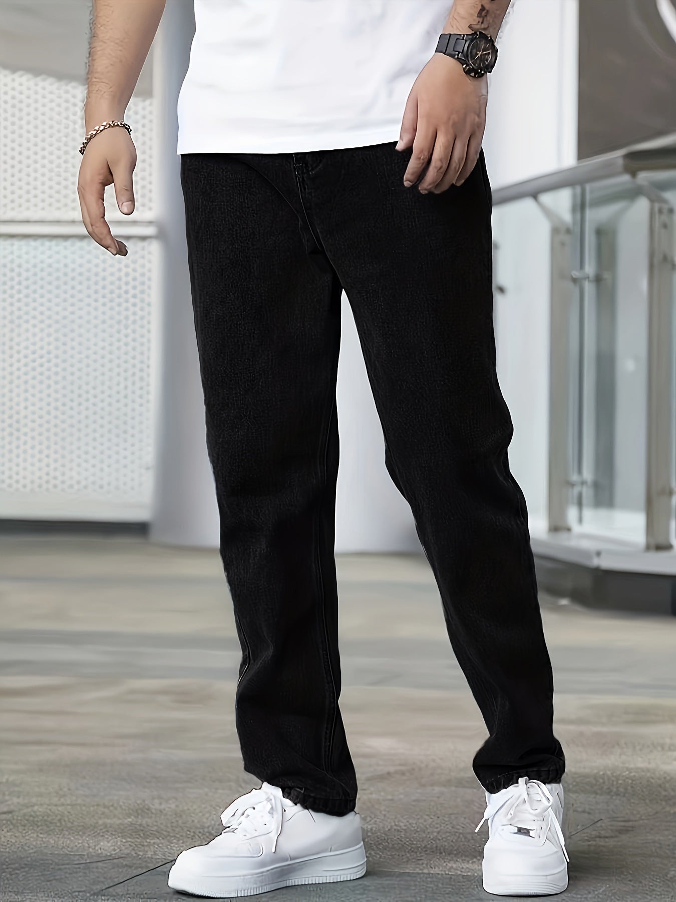 Slim Fit Black Jeans