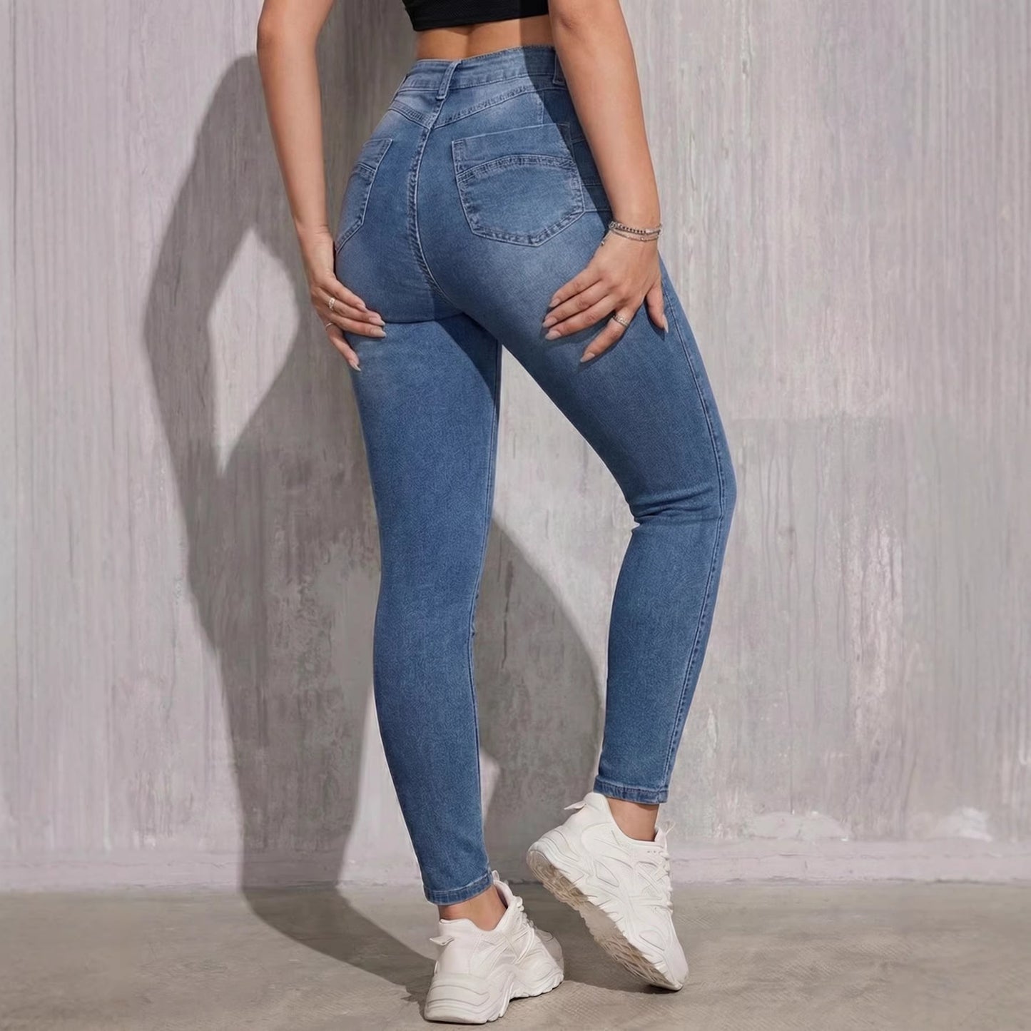 High-Waisted Butt Lifting Skinny Jeans