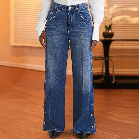 Women’s Heart Rivet Denim Pants