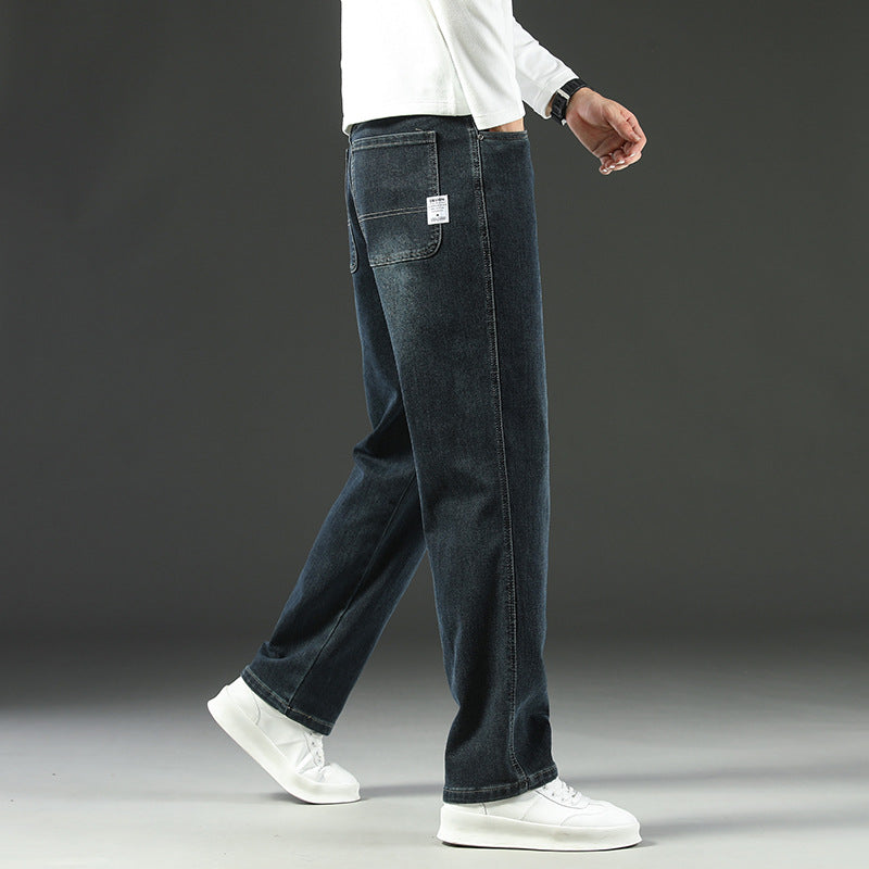 Men’s Fashion Stretch Business Casual Long Jeans