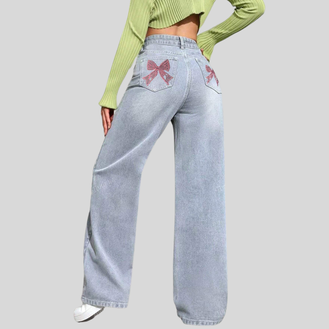 Straight Leg Slimming Wide-Leg Floor-Length Pants