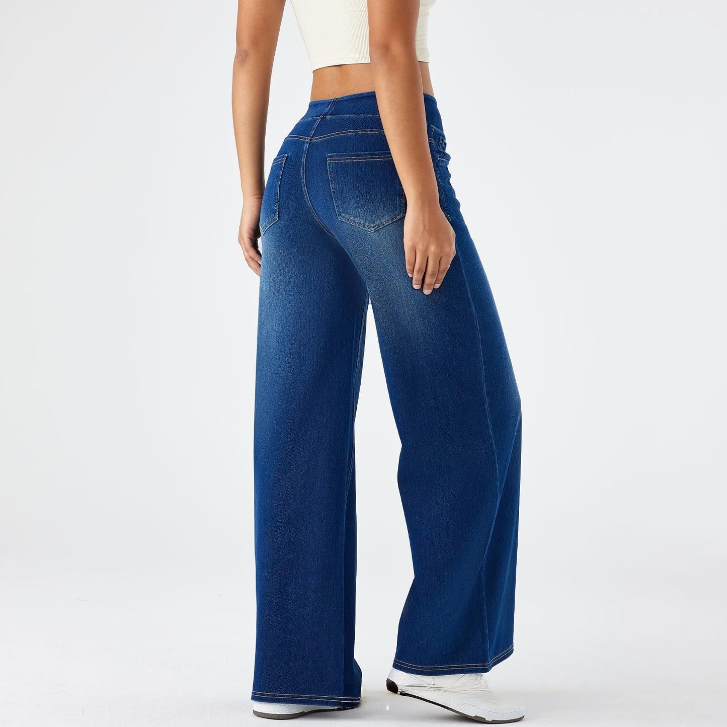 Women’s High-Waisted Loose Fit Wide Leg Jeans