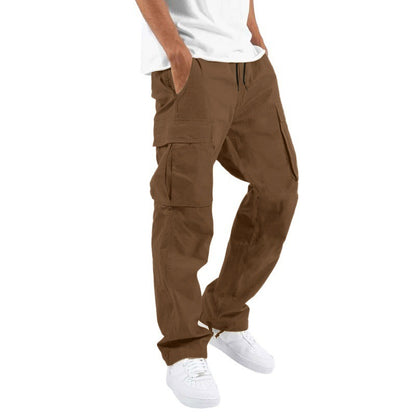Trade Drawstring Multi-Pocket Casual Trousers