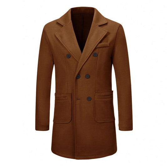 Men’s Woolen Casual Trench Coat