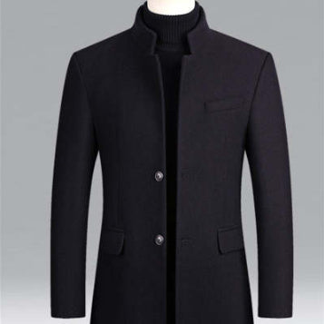Men’s Cotton-Padded Winter Trench Coat