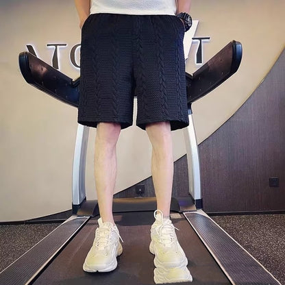 Casual Elastic Waist Drawstring Beach Shorts