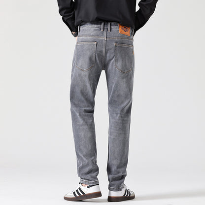 Classic Slim Retro Gray Jeans
