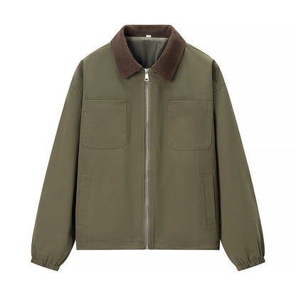 Women's Casual Zipper Short Coat