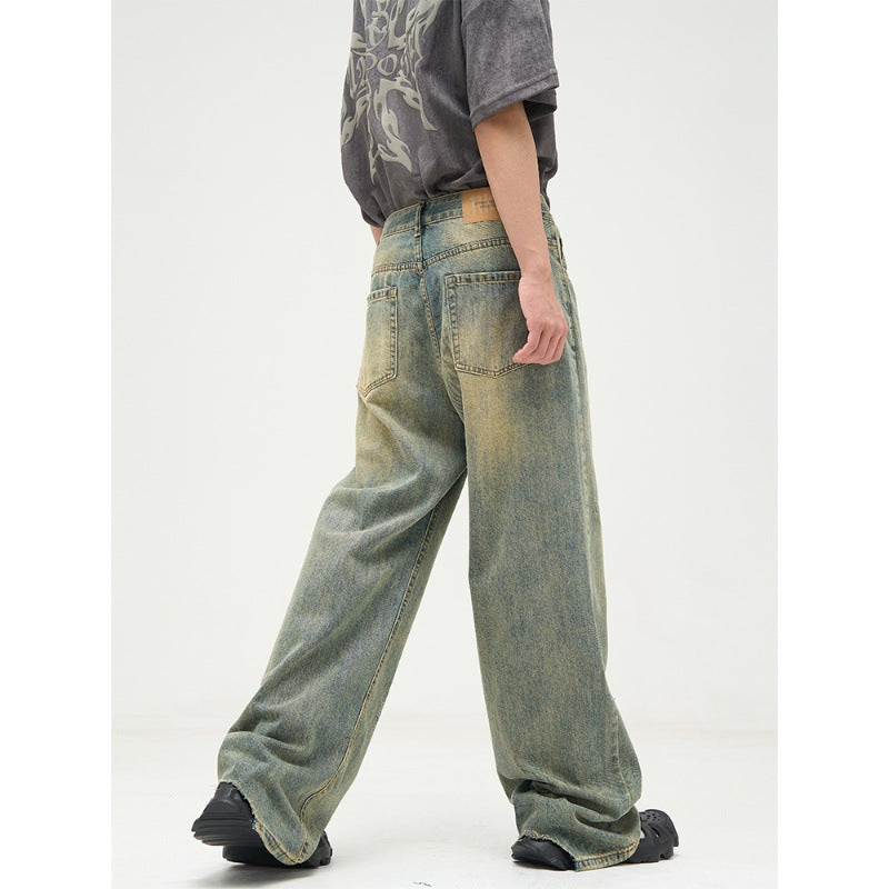 All-match American Retro Wide-leg Jeans