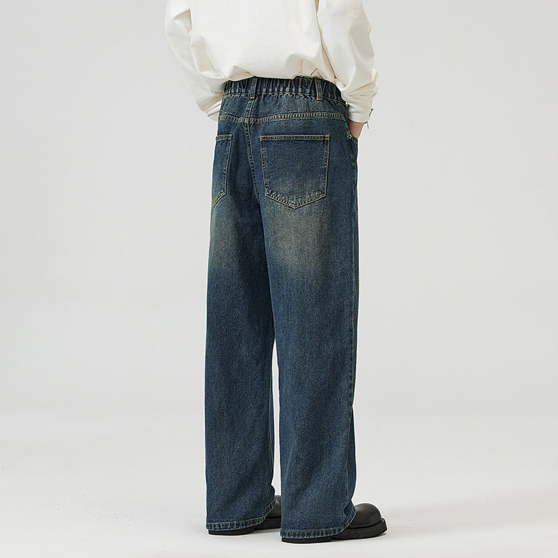 Washed-out Vintage Wide-leg Pants