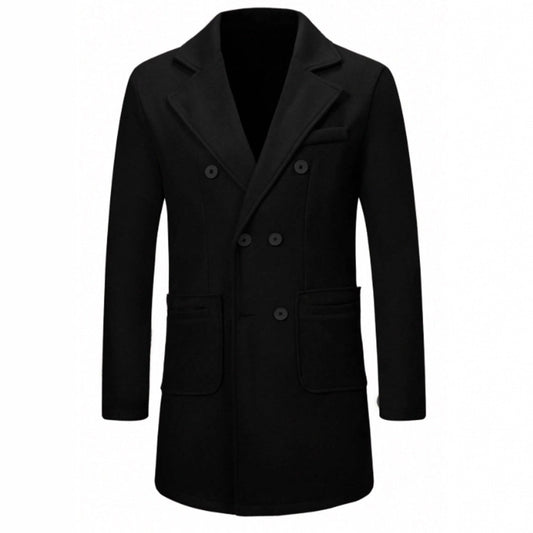 Men’s Woolen Casual Trench Coat