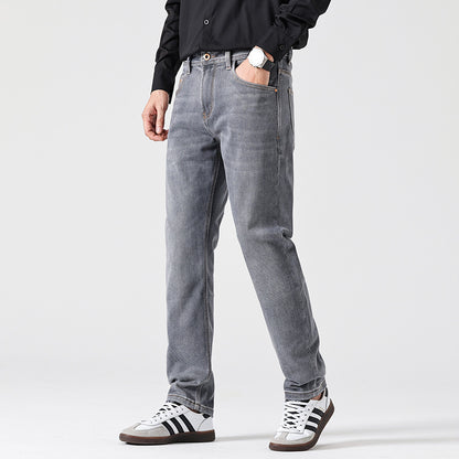 Classic Slim Retro Gray Jeans
