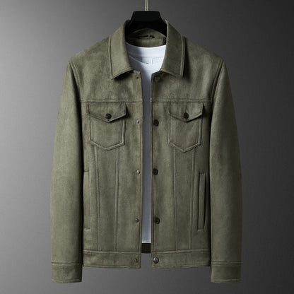 Spring New Suede Jacket For Men
