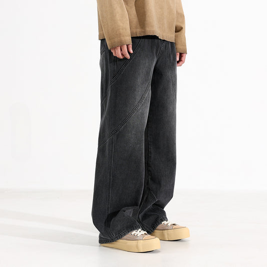 Trendy Washed Wide-Leg Pants