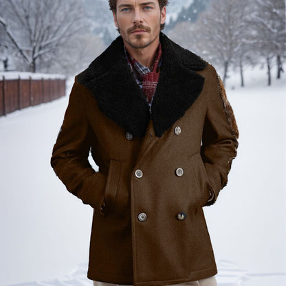 Double-Breasted Wool Cashmere Coat