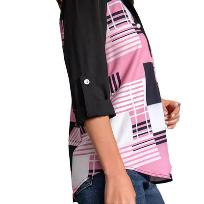 Women’s Printed ¾ Sleeve Blouse