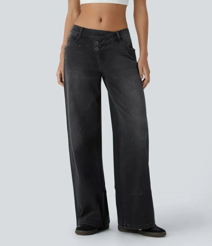 Women’s High-Waisted Loose Fit Wide Leg Jeans