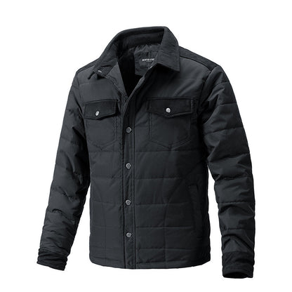 Men’s Plaid Lapel Coat