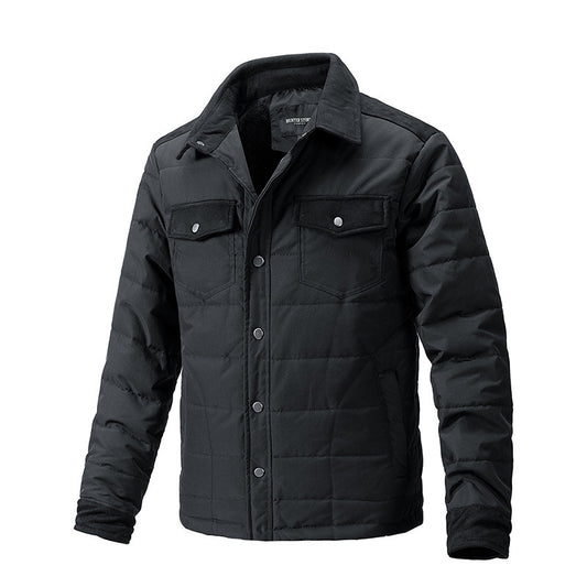 Men’s Plaid Lapel Coat