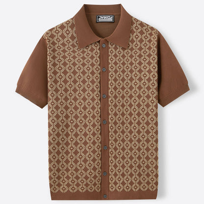 Summer Tencel Jacquard Cardigan
