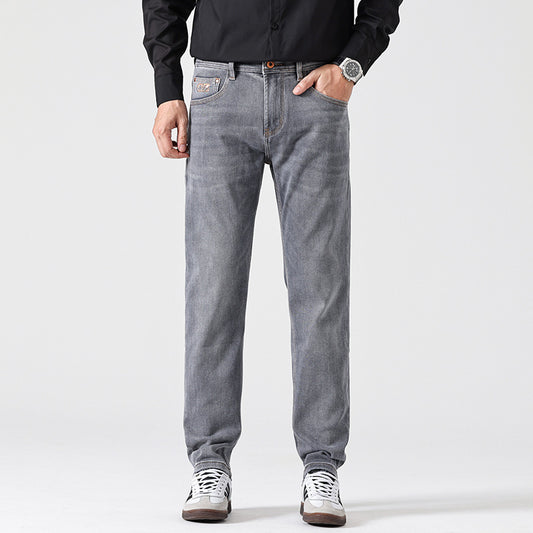 Classic Slim Retro Gray Jeans