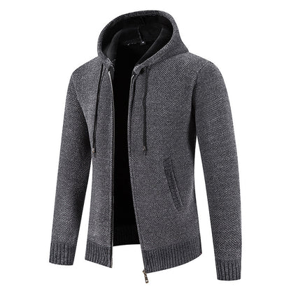 Velvet Zipper Cardigan Jacket