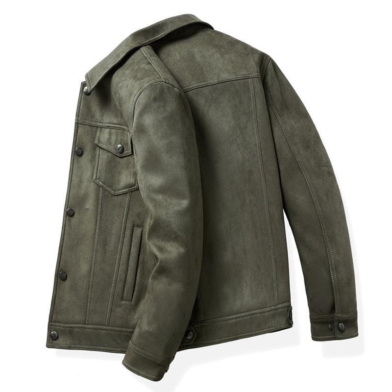 Spring New Suede Jacket For Men