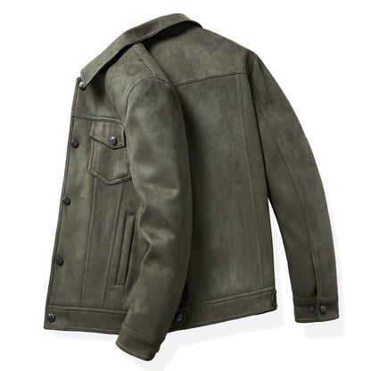 Spring New Suede Jacket For Men