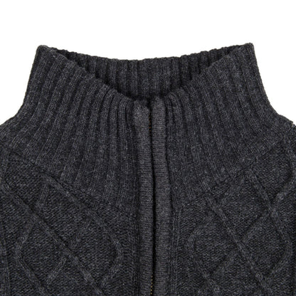 Zip Turtleneck Cardigan Top