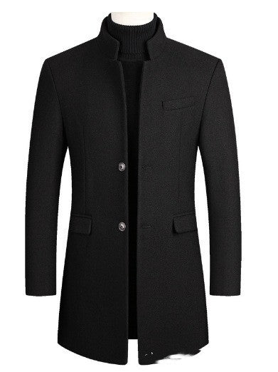 Men’s Cotton-Padded Winter Trench Coat