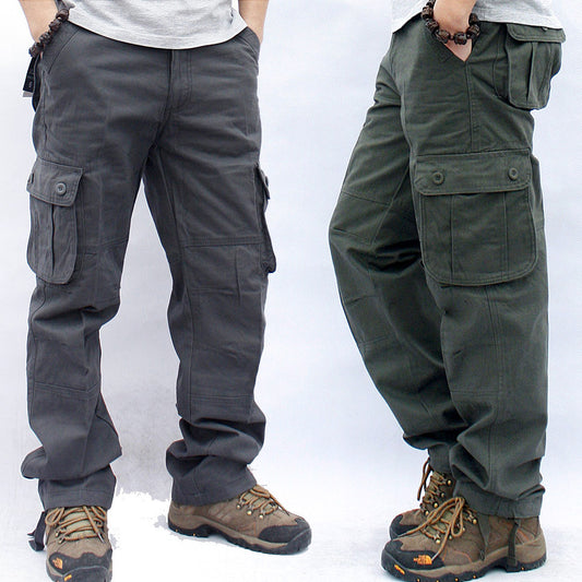 Multi-Pocket Workwear Cargo Trousers