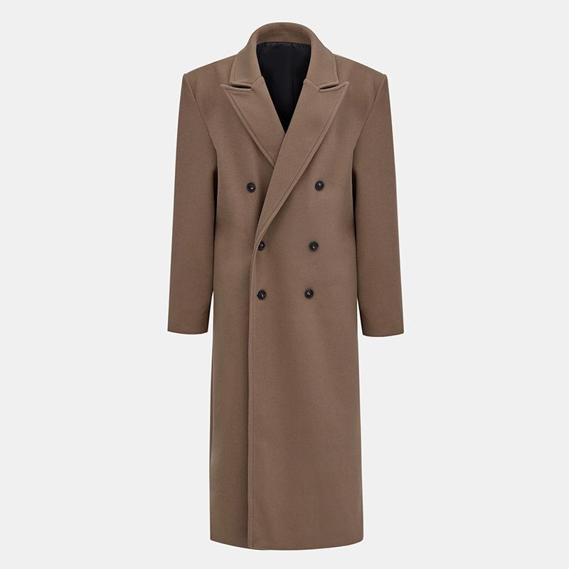 Winter Commute Suit Collar Long Woolen Coat