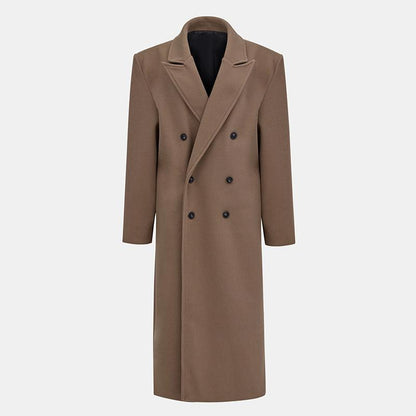 Winter Commute Suit Collar Long Woolen Coat