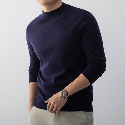 Men's Turtleneck Wool-blend Sweatshirt