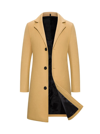 Men’s Slim Mid-Length Trench Coat