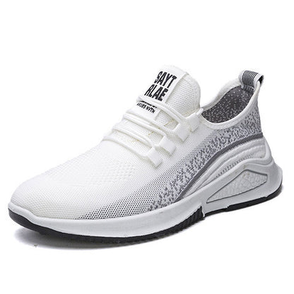 Damen Freizeitschuhe, modische atmungsaktive Laufschuhe aus Mesh, flache Schuhe, weiße Damen-Sneaker, Damen-Tennisschuhe, Damenschuhe.