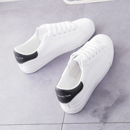 Frühling Neue lässige flache weiße Schuhe für Damen