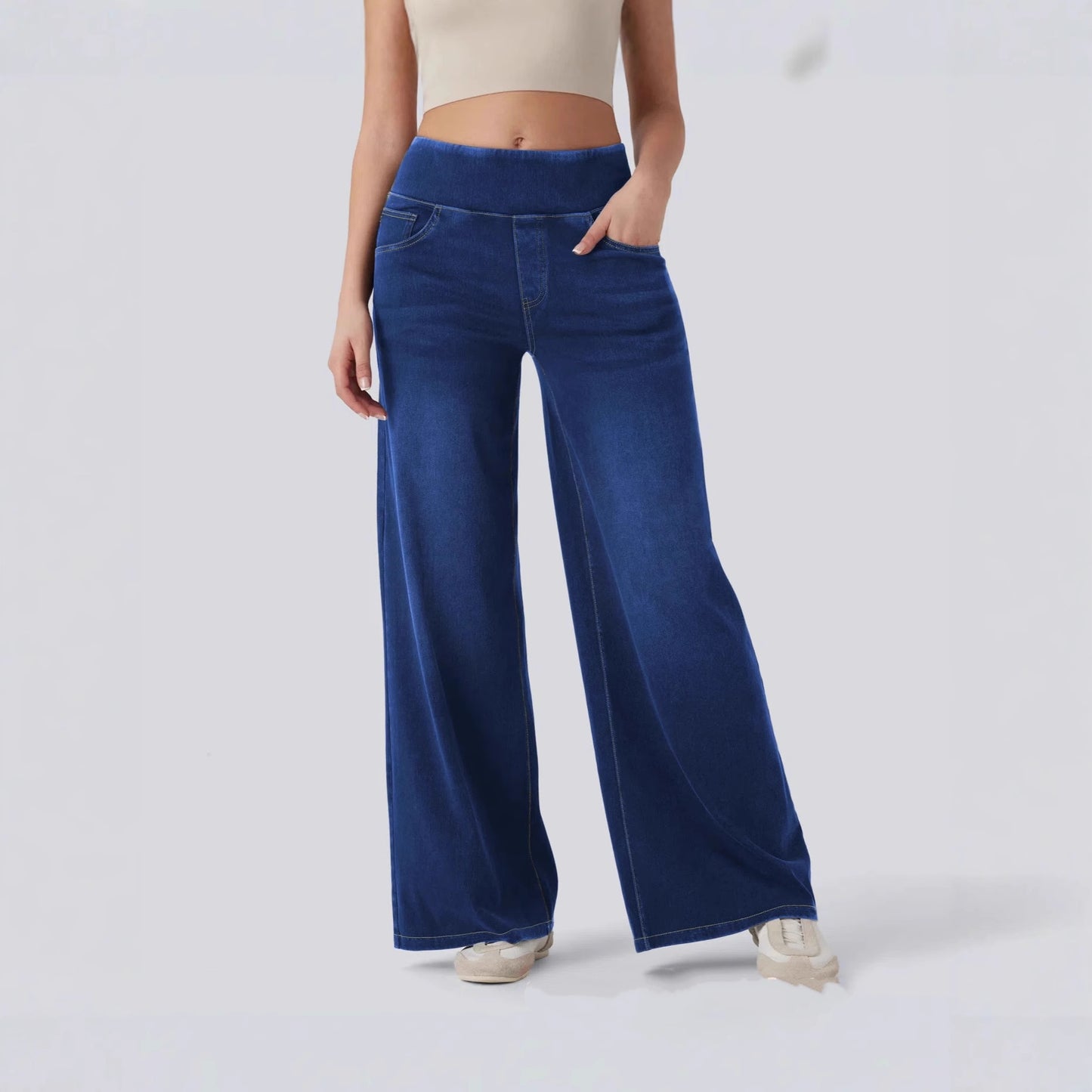 Women’s High-Waisted Loose Fit Wide Leg Jeans